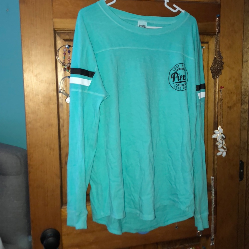 VS Pink long sleeve shirt.